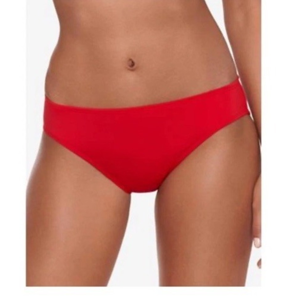 Lauren Ralph Lauren Women's Swim Bikini Hipster Bottom Red Size 16 New